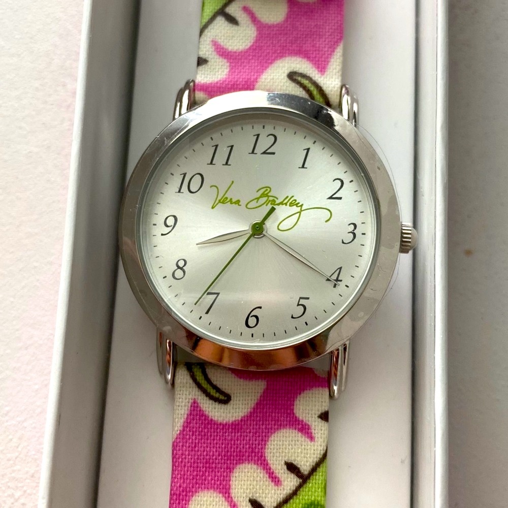 NIB Vera Bradley Bermuda Pink Watch Wristwatch